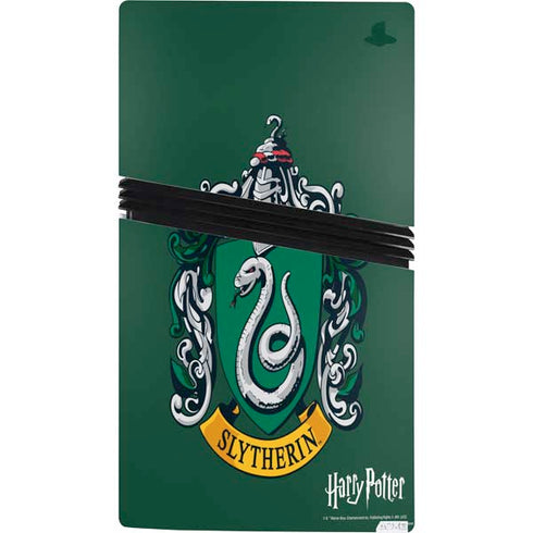 Wizarding World Harry Potter Slytherin House Crest PS5 Pro Console Skin